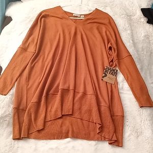 Chance or Fate oversized subdued burnt orange sweater